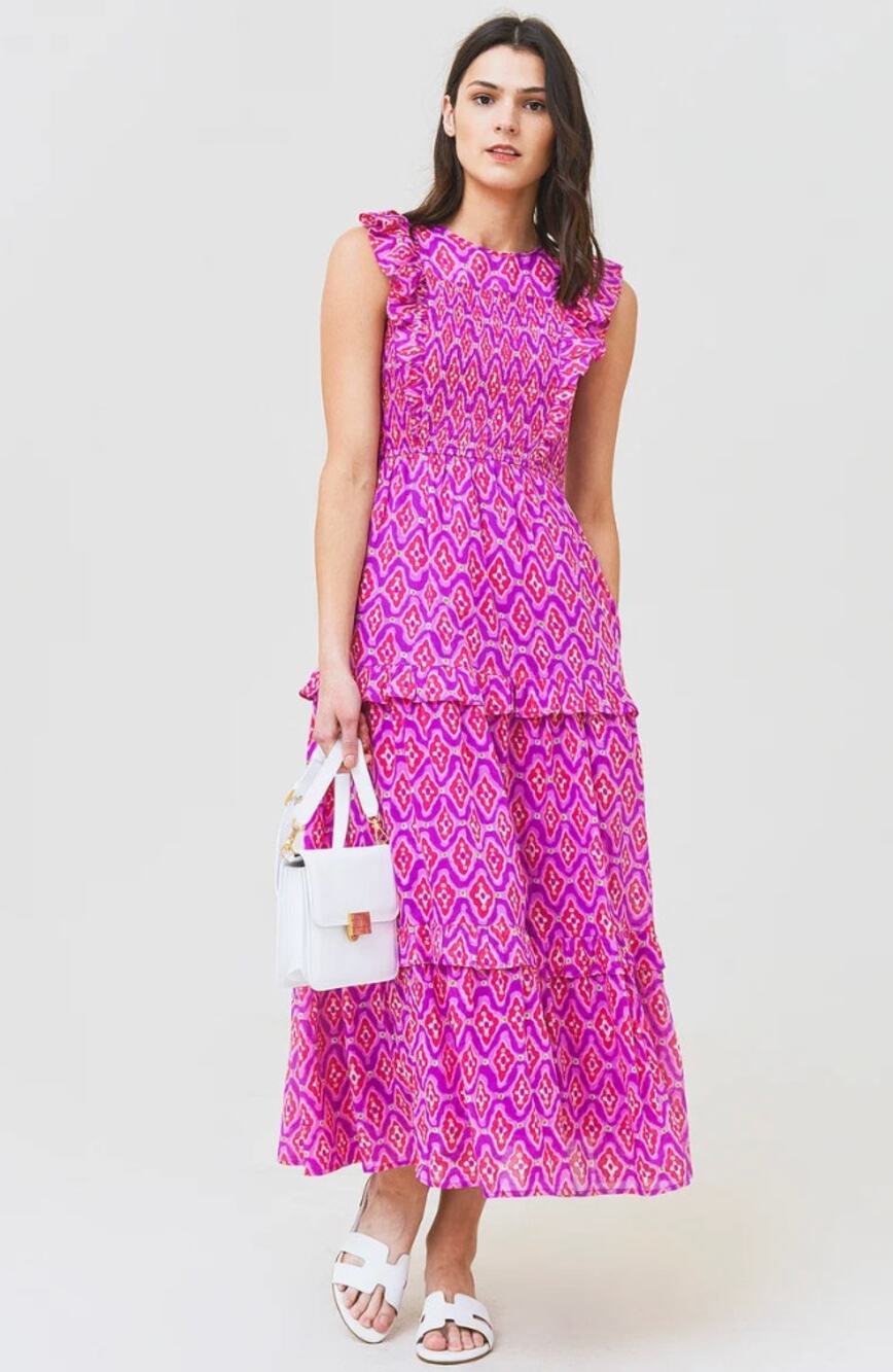 Women's Banjanan Iris Cotton Bohemian Dress size S